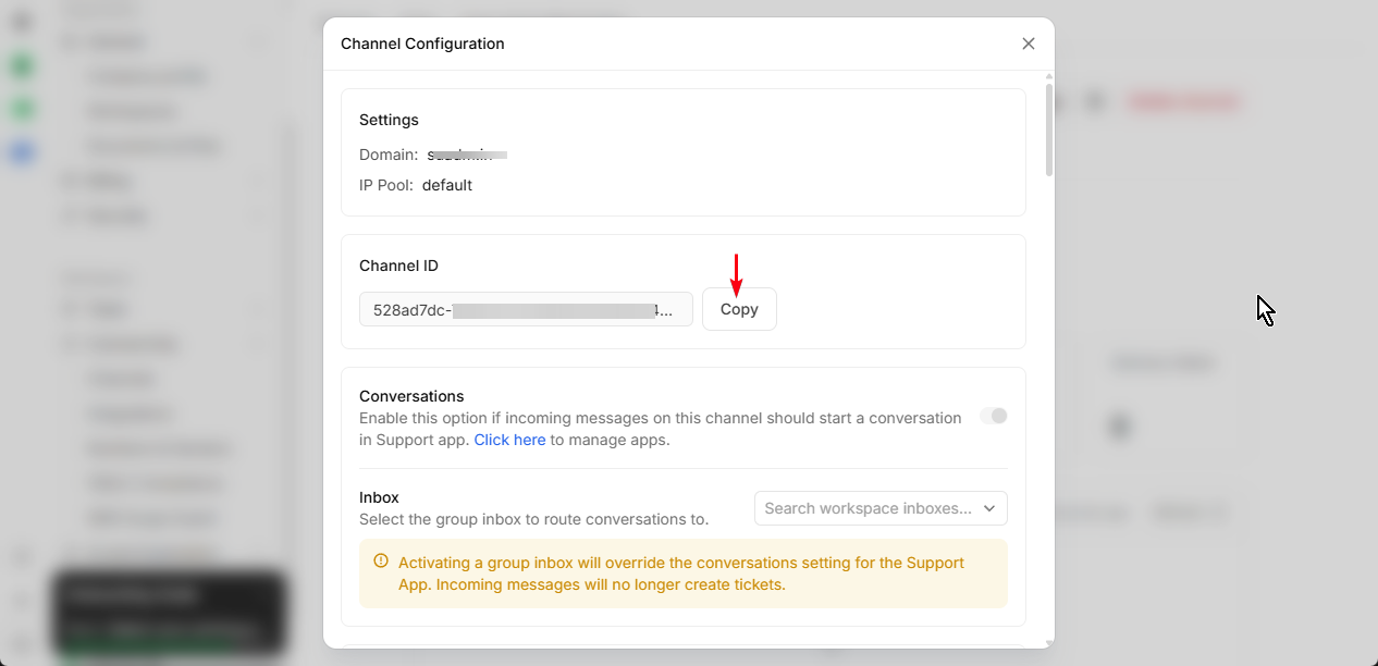 Step 3.4: Copy Channel ID